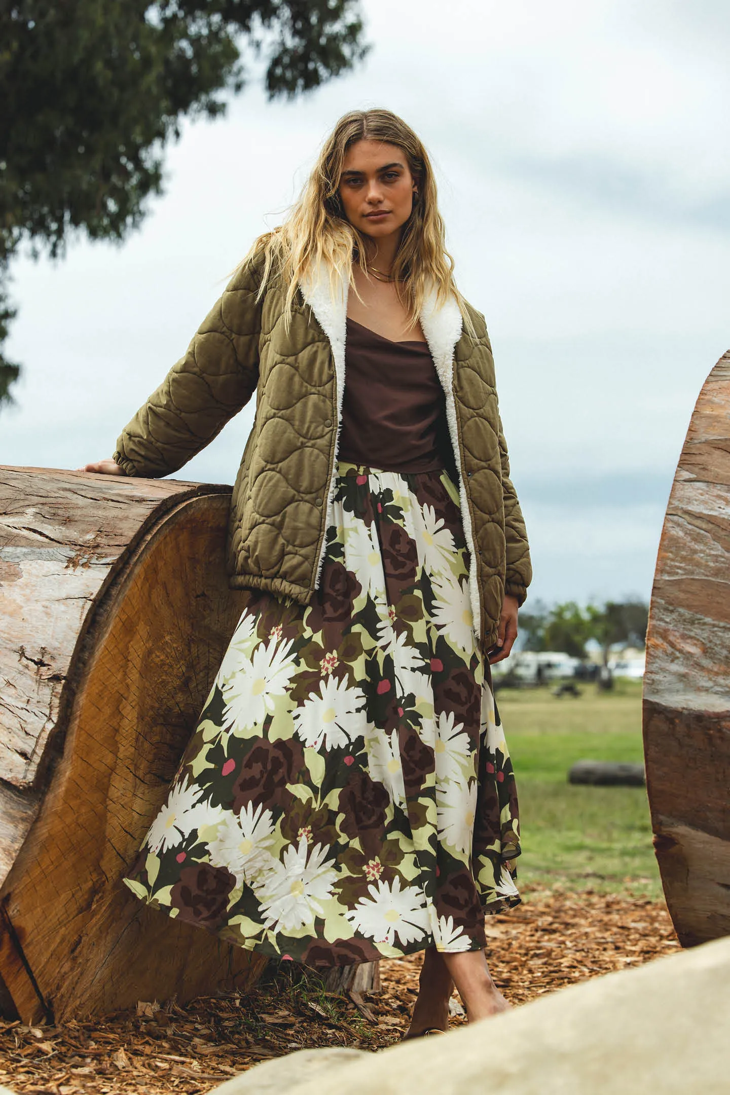 MARNIE MIDI SKIRT sold by O'Neill