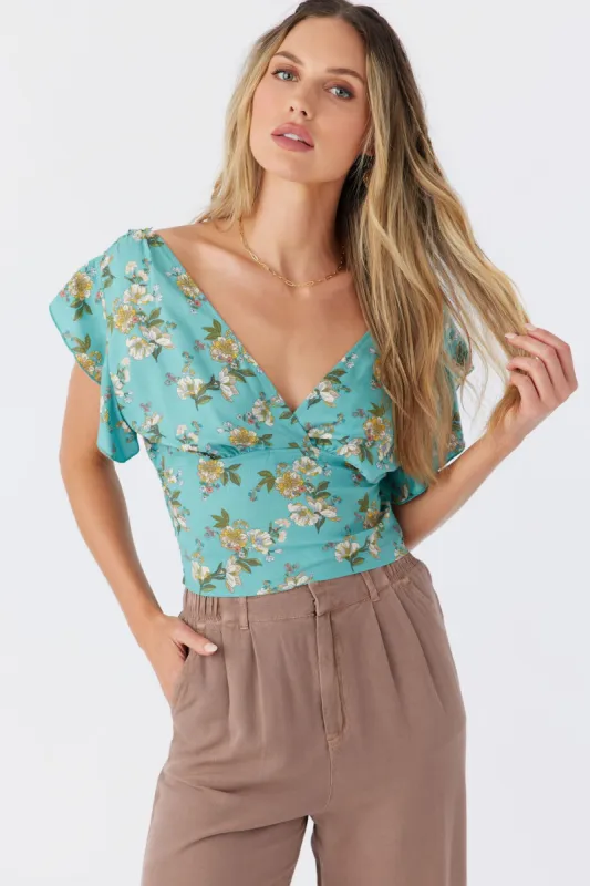 BONNIE MARLOW FLORAL TOP sold by O'Neill