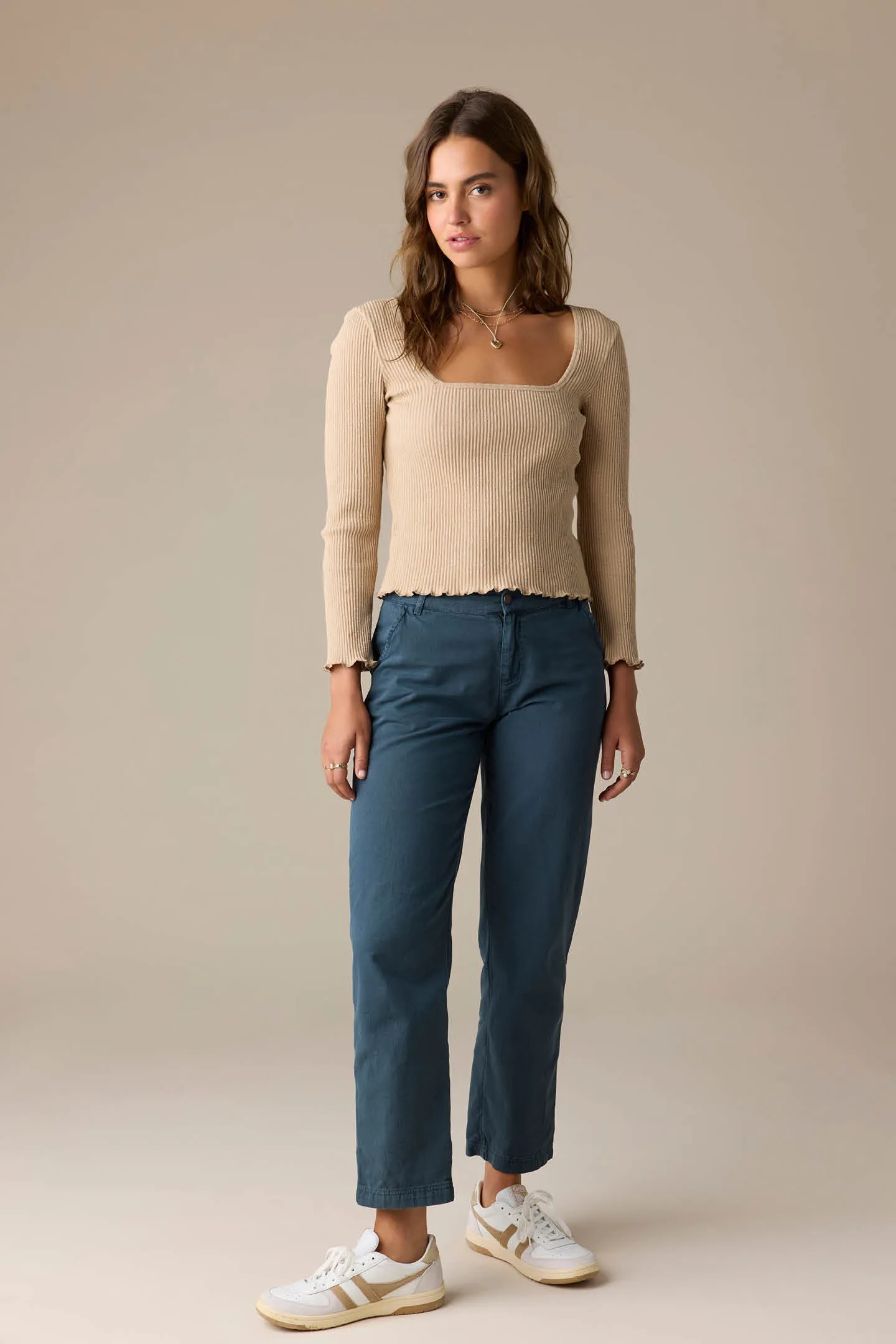 FLOKI SLUB RIB KNIT LONG SLEEVE TOP sold by O'Neill product image thumbnail 3