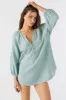 KRYSTEN CRINKLE DOUBLE GAUZE TUNIC SWIM COVER-UP sold by O'Neill