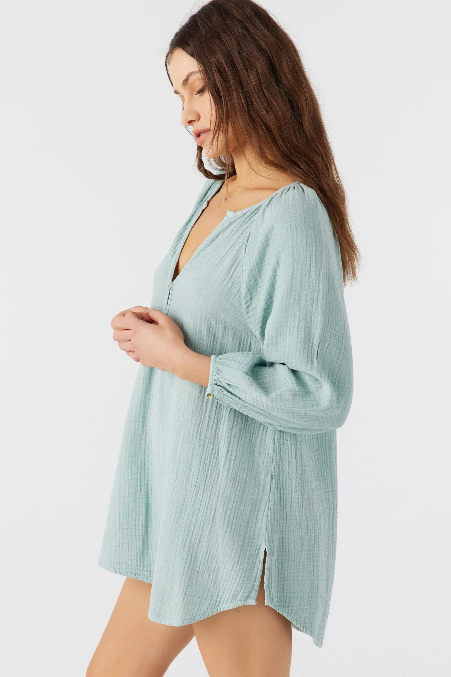 KRYSTEN CRINKLE DOUBLE GAUZE TUNIC SWIM COVER-UP sold by O'Neill product image thumbnail 5