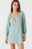 KRYSTEN CRINKLE DOUBLE GAUZE TUNIC SWIM COVER-UP sold by O'Neill