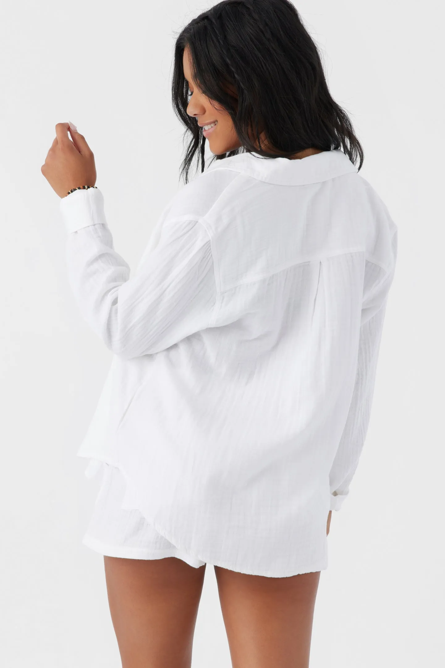 LENI CRINKLE DOUBLE GAUZE BUTTON DOWN SHIRT sold by O'Neill product image thumbnail 2