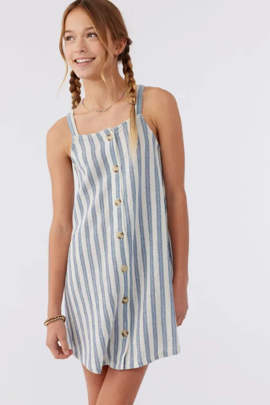GIRL'S DAR STRIPE DRESS sold by O'Neill