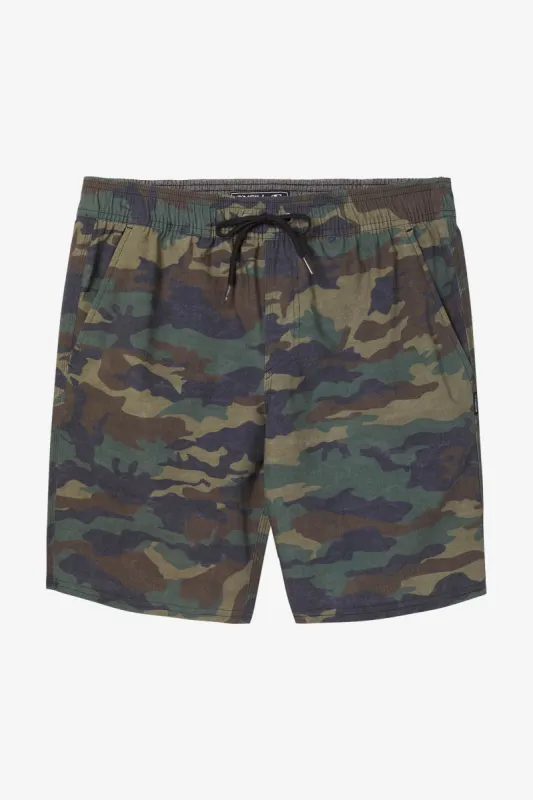 BOY'S STOCKTON PRINT E- WAIST HYBRID SHORTS sold by O'Neill
