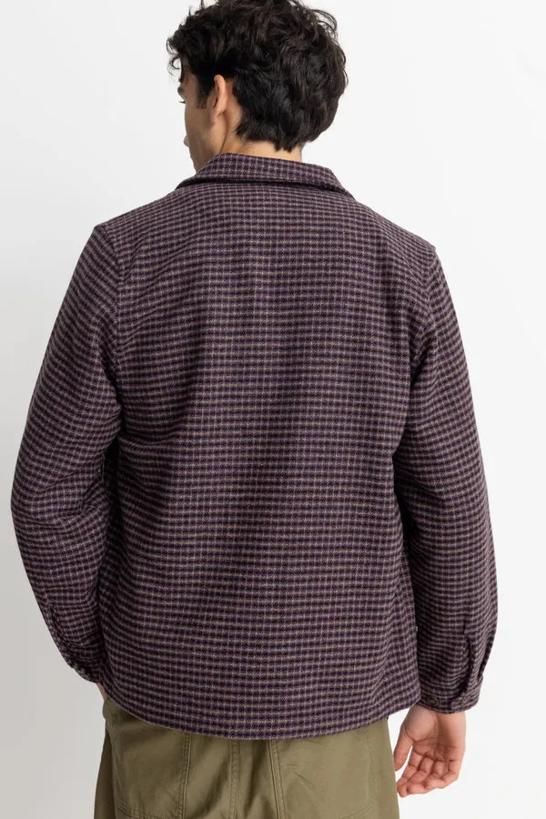 RHYTHM CHECK OVERSHIRT - PLUM sold by OAK product image thumbnail 3