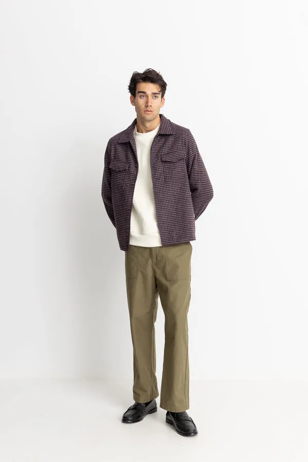 RHYTHM CHECK OVERSHIRT - PLUM sold by OAK product image thumbnail 4