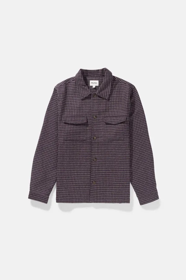 RHYTHM CHECK OVERSHIRT - PLUM sold by OAK product image thumbnail 5