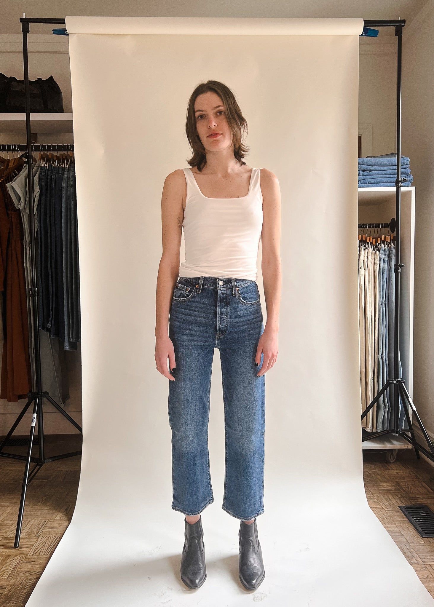 LEVI'S RIBCAGE STRAIGHT ANKLE JEANS - VALLEY VIEW sold by OAK product image thumbnail 5