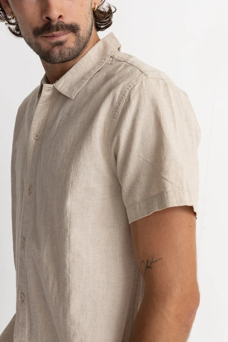 RHYTHM CLASSIC LINEN SS SHIRT - SAND sold by OAK product image thumbnail 3