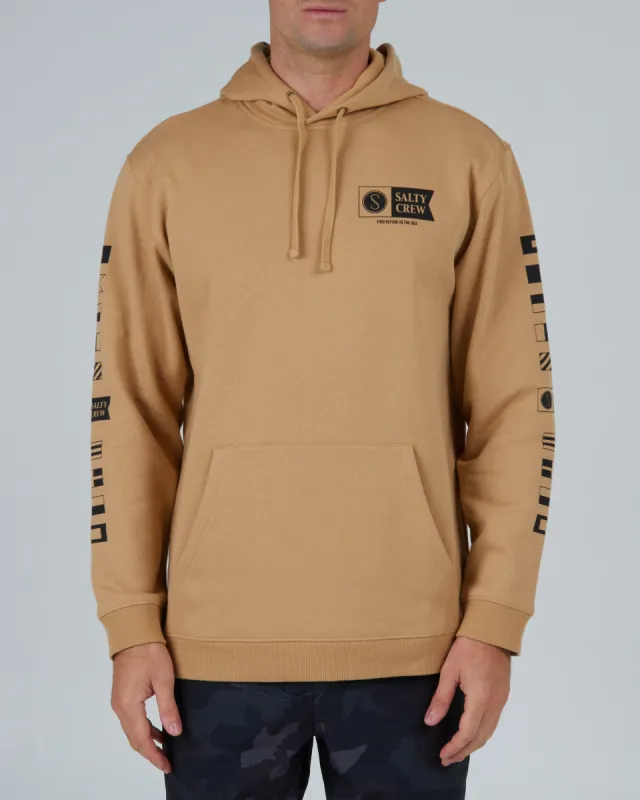 SALTY CREW ALPHA HOOD FLEECE - SANDSTONE sold by OAK