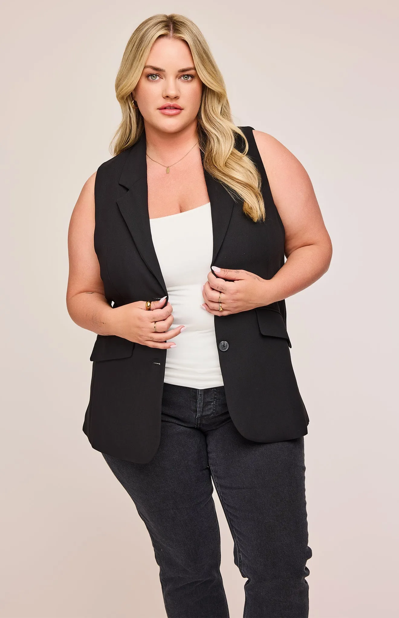 GENTLE FAWN BAILEY VEST - BLACK sold by OAK product image thumbnail 4
