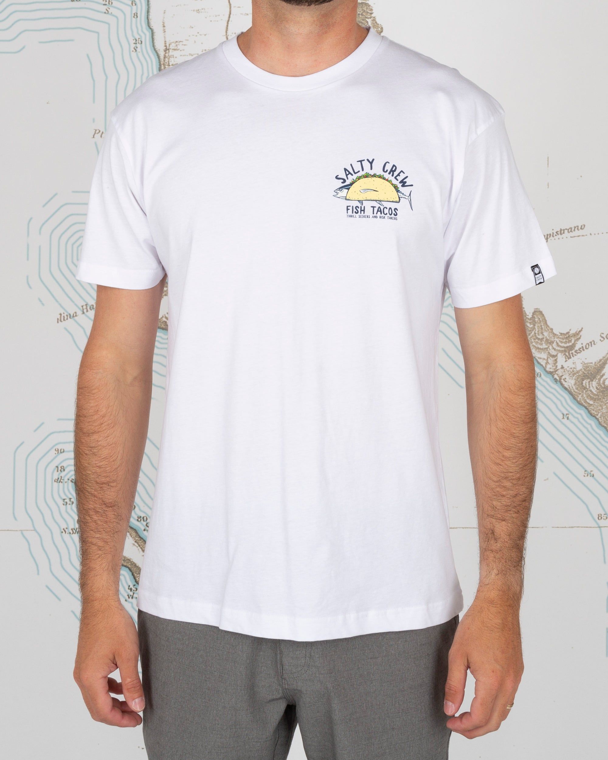 SALTY CREW BAJA FRESH PREMIUM S/S TEE - WHITE sold by OAK