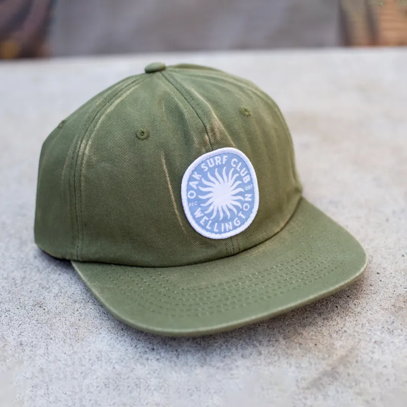 OAK SURF CLUB SUN PATCH HAT - LIGHT GREEN sold by OAK