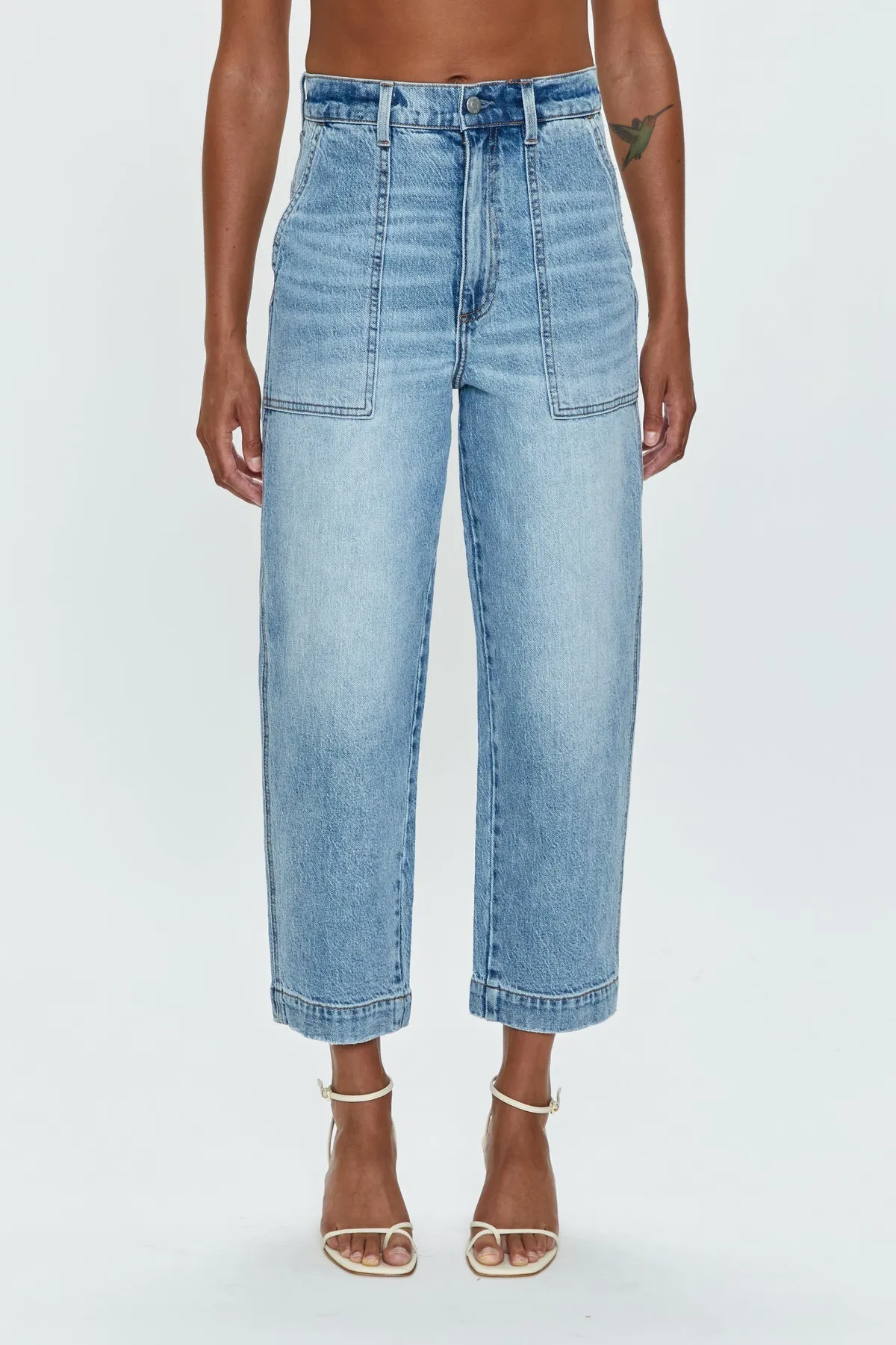 PISTOLA TURNER SUPER HIGH RISE BARREL PANT - PROVENCE sold by OAK product image thumbnail 2