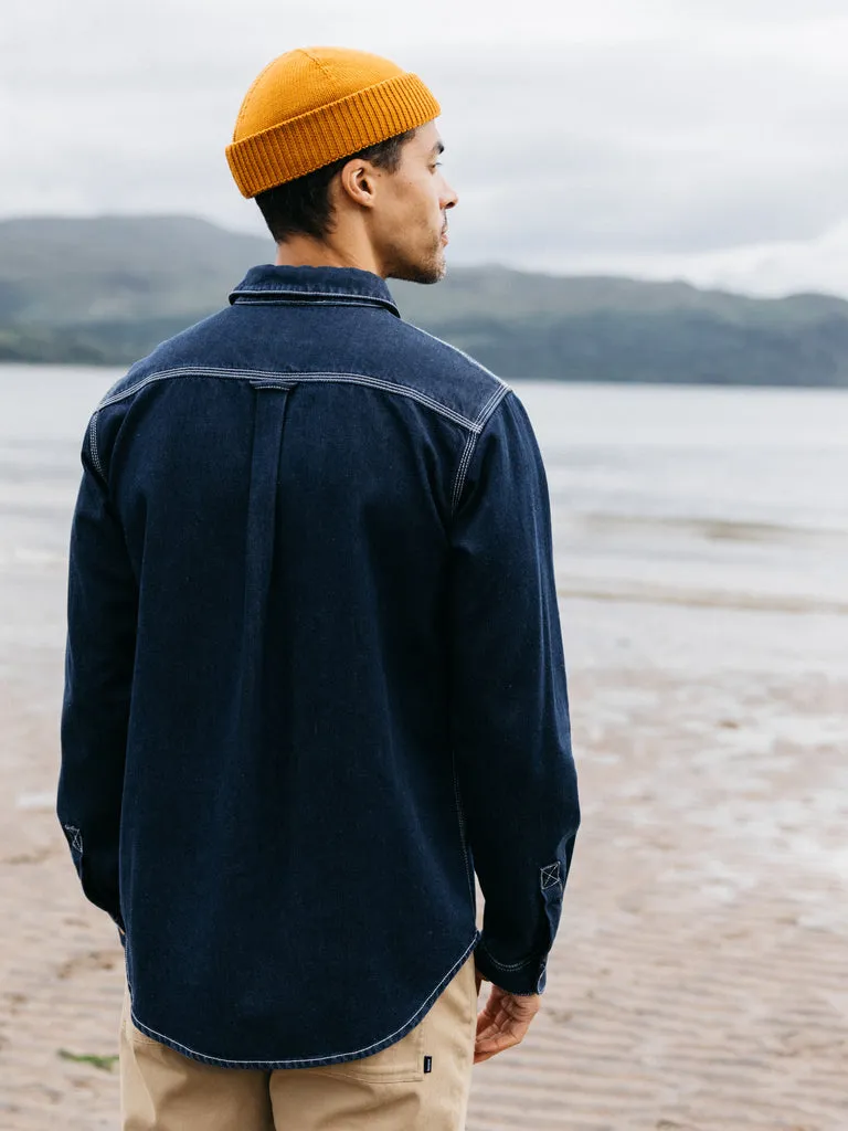 FINISTERRE EDDYSTONE DENIM SHIRT - WASHED DENIM sold by OAK product image thumbnail 2