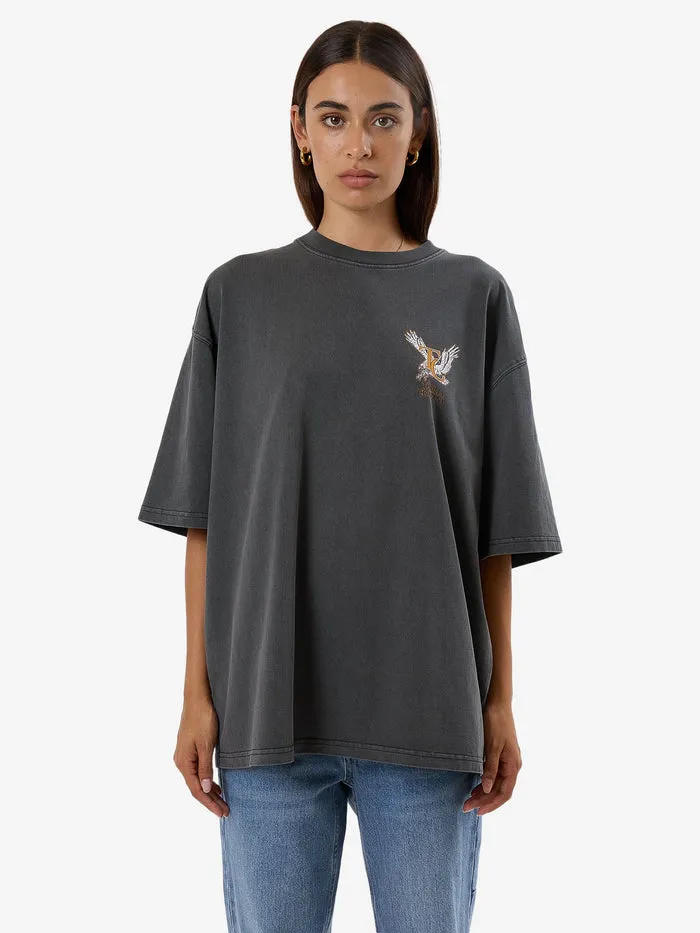 THRILLS TARGET EYES OVERSIZED TEE - MERCH BLACK sold by OAK