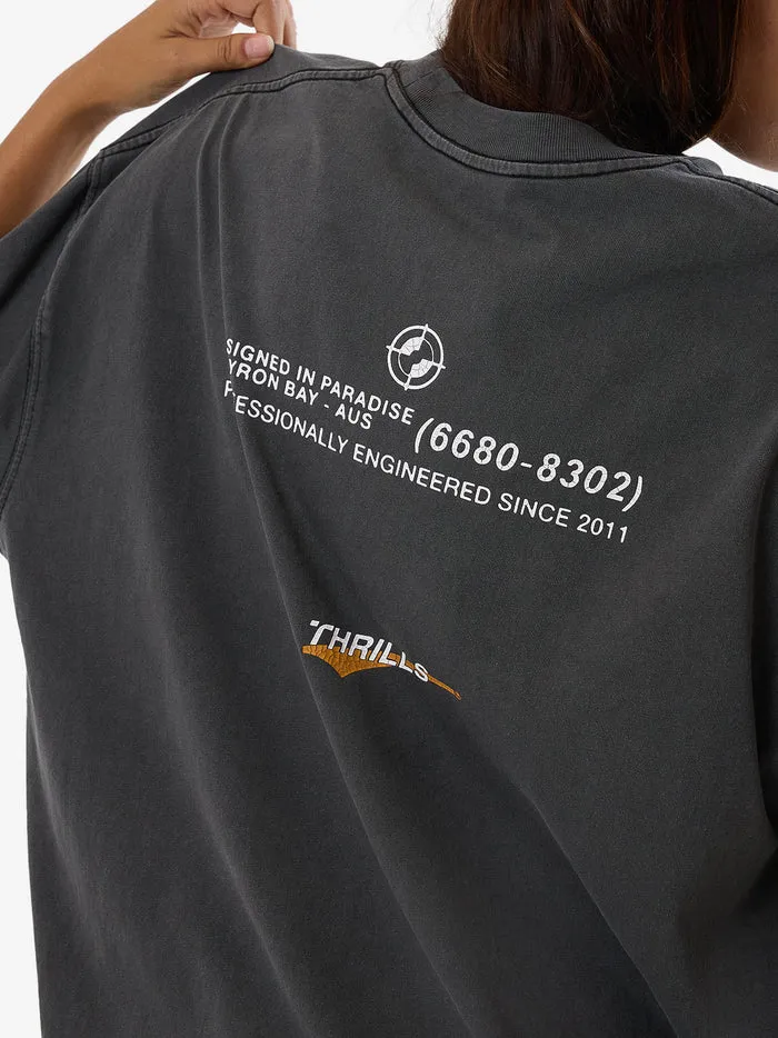 THRILLS TARGET EYES OVERSIZED TEE - MERCH BLACK sold by OAK product image thumbnail 5