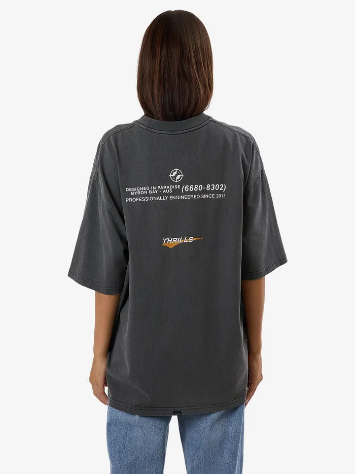 THRILLS TARGET EYES OVERSIZED TEE - MERCH BLACK sold by OAK product image thumbnail 2