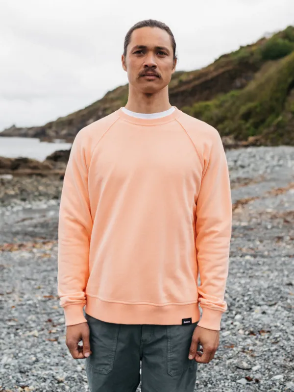 FINISTERRE MENS COHO SWEATSHIRT - REEF PINK sold by OAK