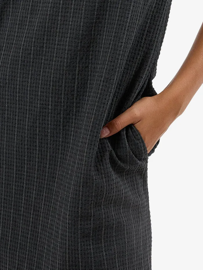 THRILLS COLBY STRAPLESS DRESS - CHARCOAL PINSTRIPE sold by OAK product image thumbnail 3