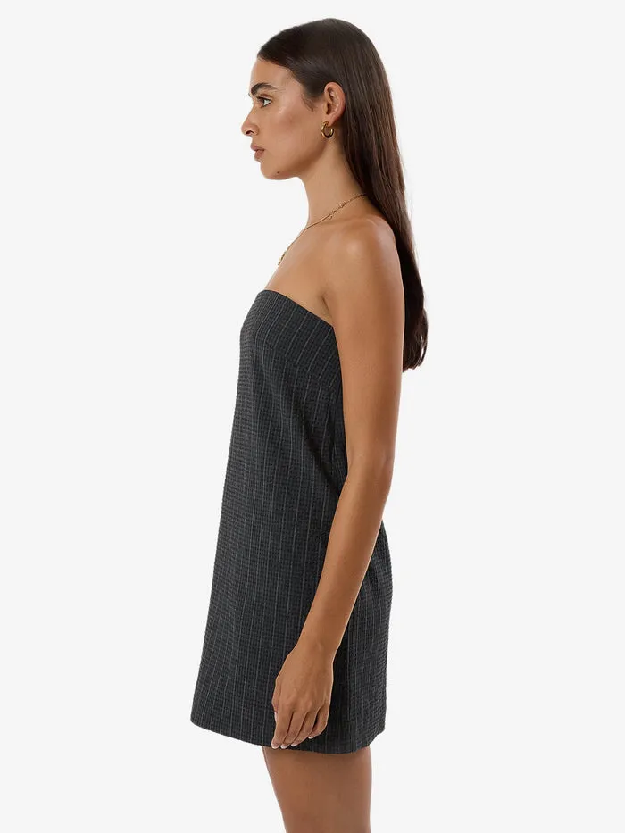 THRILLS COLBY STRAPLESS DRESS - CHARCOAL PINSTRIPE sold by OAK product image thumbnail 4