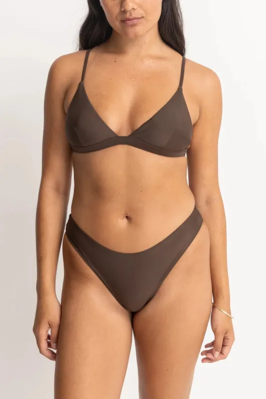 RHYTHM CLASSIC BRALETTE TOP - CHOCOLATE sold by OAK