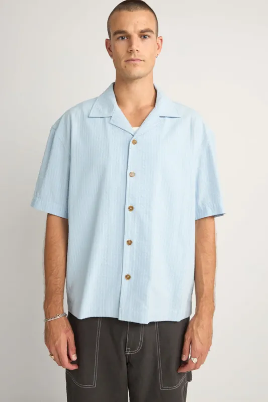 RHYTHM RELAXED CHECK SS SHIRT sold by OAK