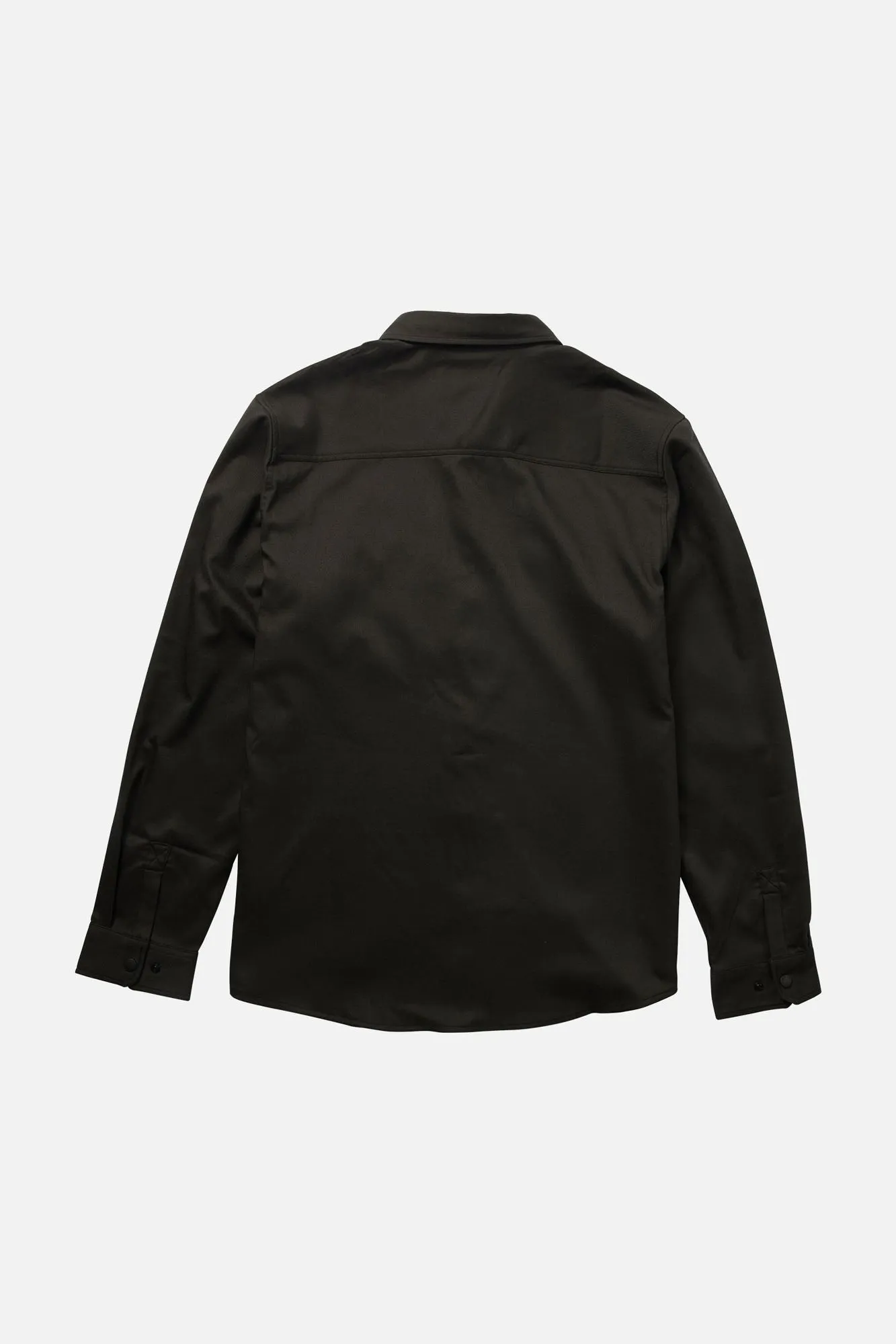 SALTY CREW FATHOM LS TECH FLANNEL - SOLID BALCK sold by OAK product image thumbnail 2