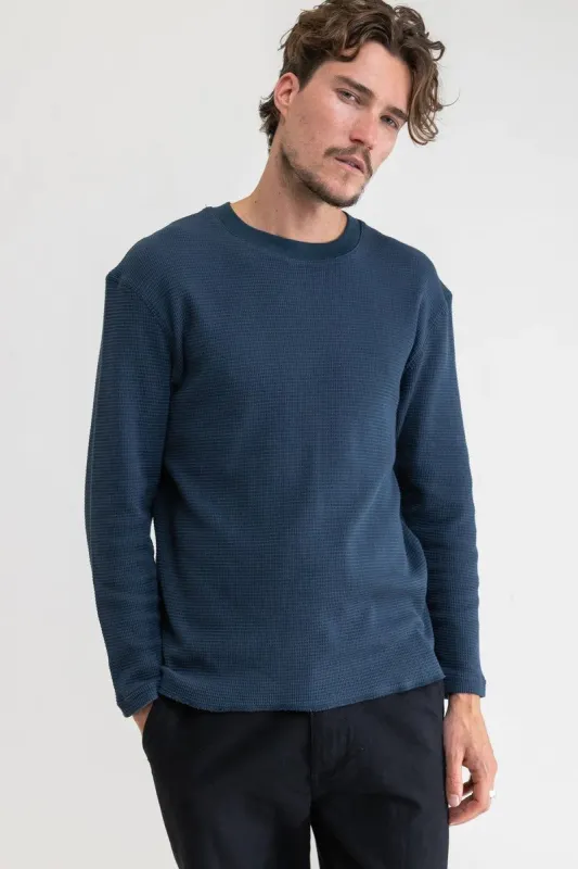 RHYTHM CLASSIC WAFFLE KNIT - WORN NAVY sold by OAK