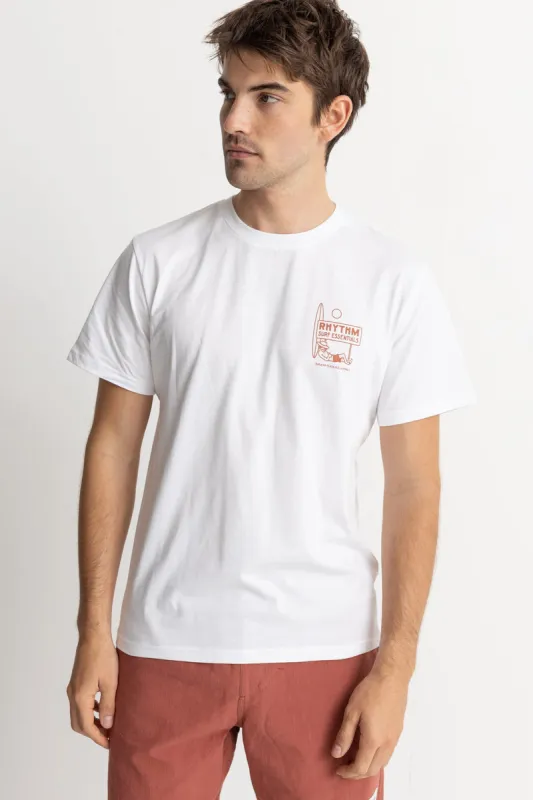 RHTYHM LULL SS T-SHIRT - WHITE made by Rhythm.