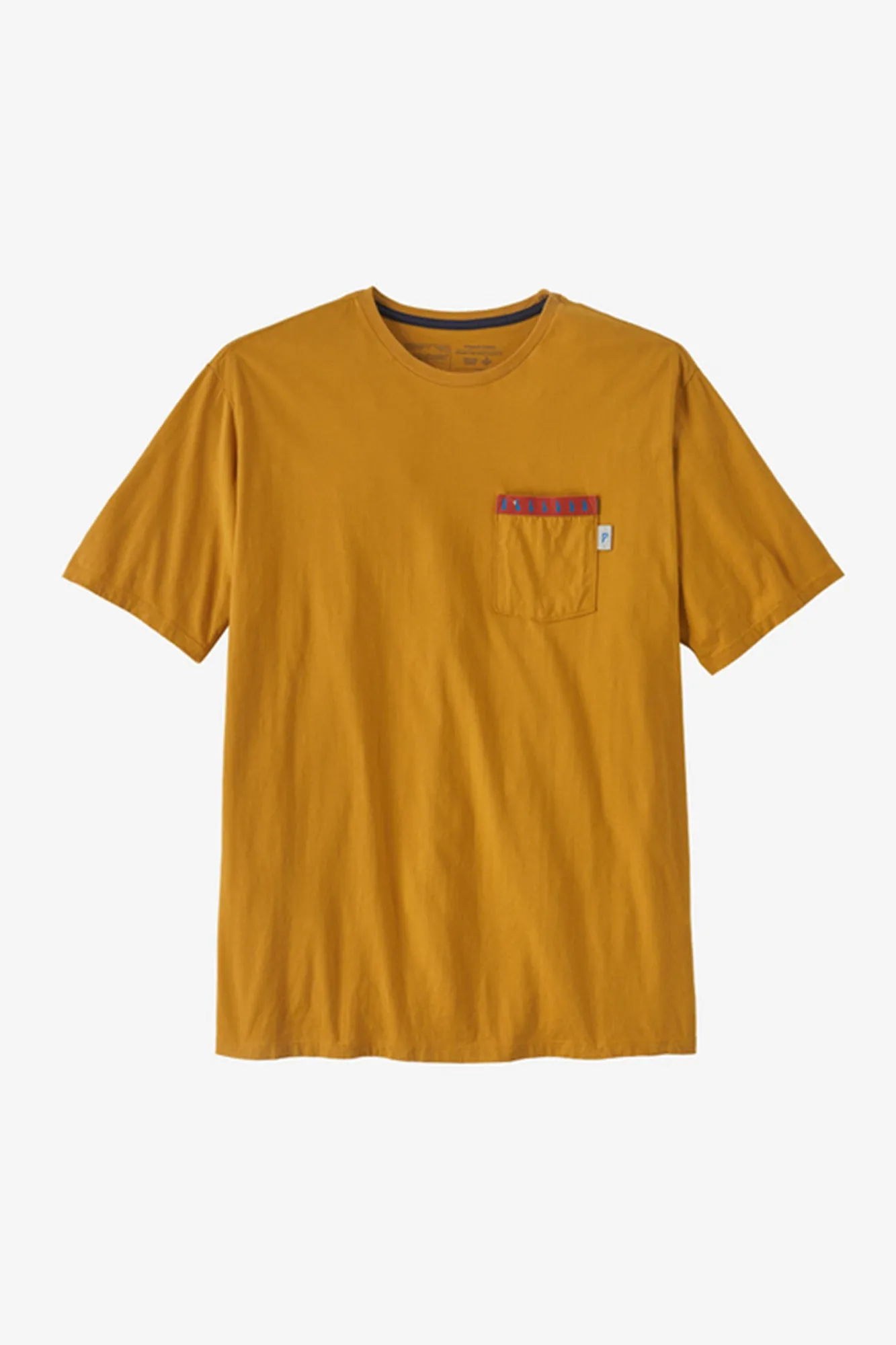 PATAGONIA WATER PEOPLE ORGANIC POCKET T-SHIRT - WATER PEOPLE GATOR: PUFFER FISH GOLD sold by OAK