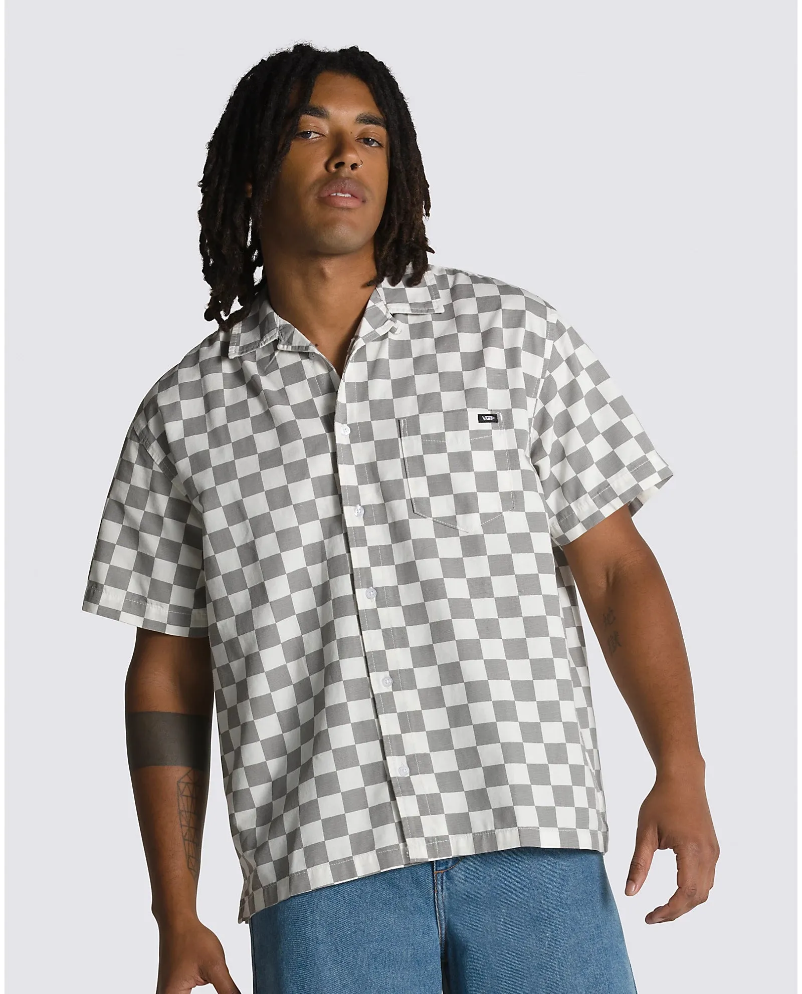 VANS CHECKERBOARD SS SHIRT - WHITE | Parallel