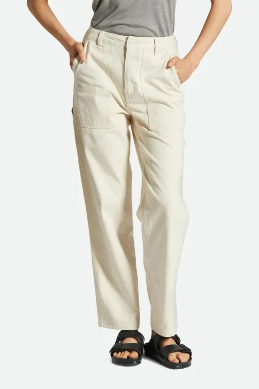 BRIXTON ALAMEDA PANT - NATURAL sold by OAK