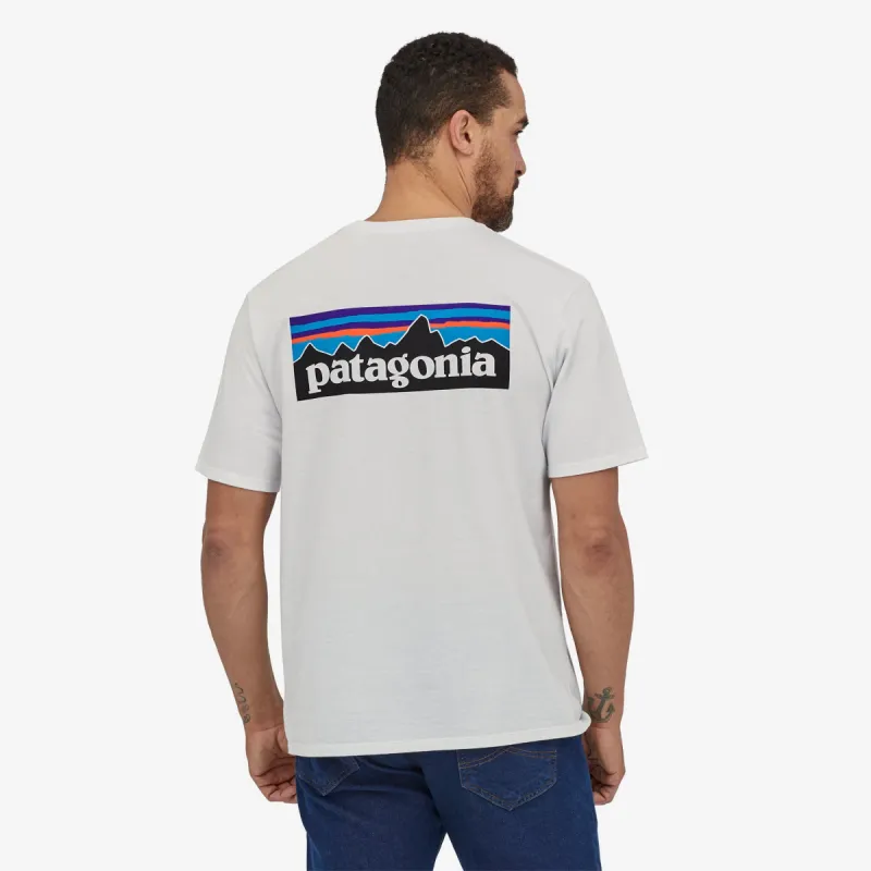 PATAGONIA MENS P-6 LOGO RESPONSIBILI-TEE - WHITE sold by OAK