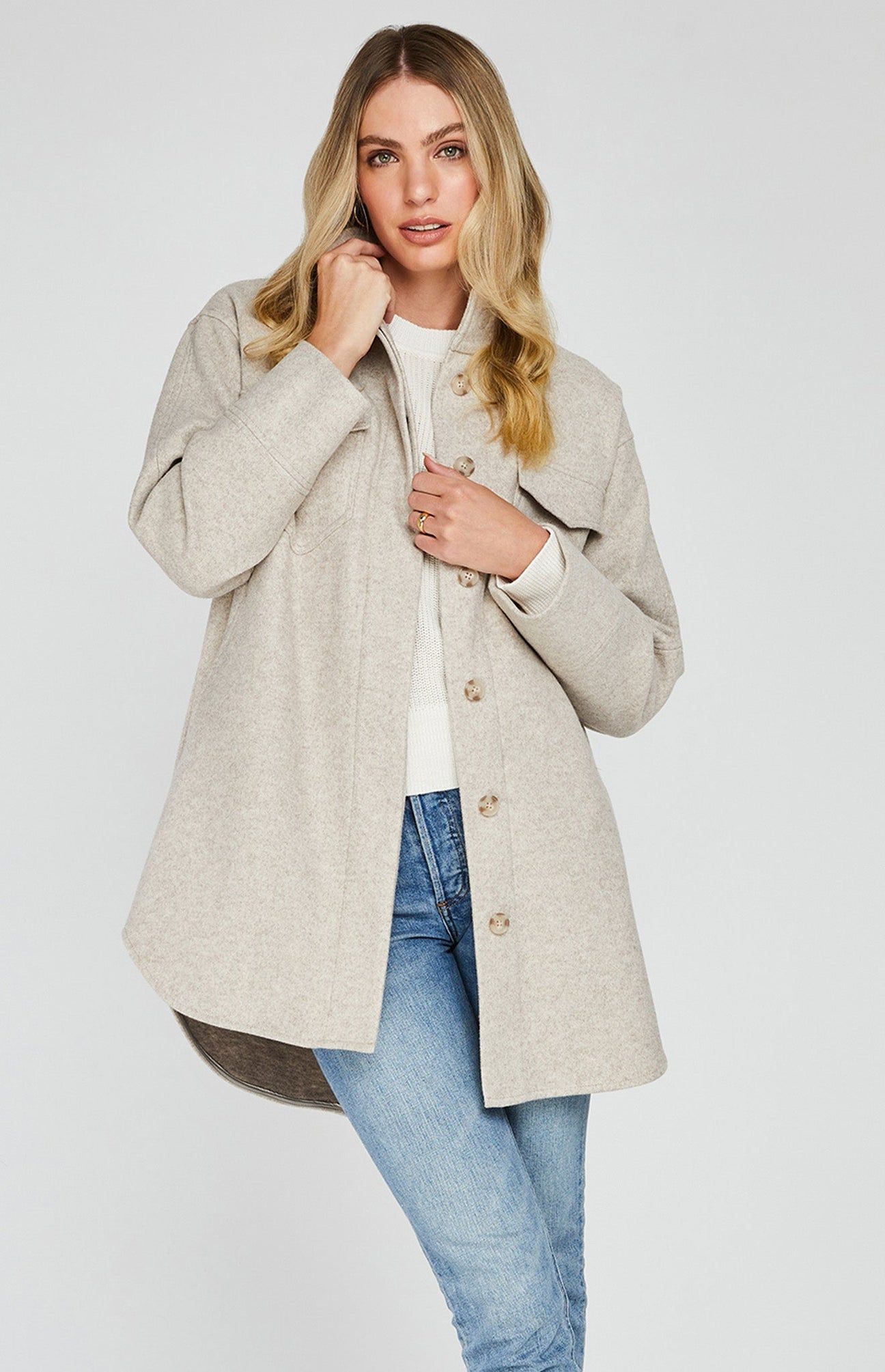 GENTLE FAWN WESLEY JACKET - HEATHER OAT sold by OAK product image thumbnail 7