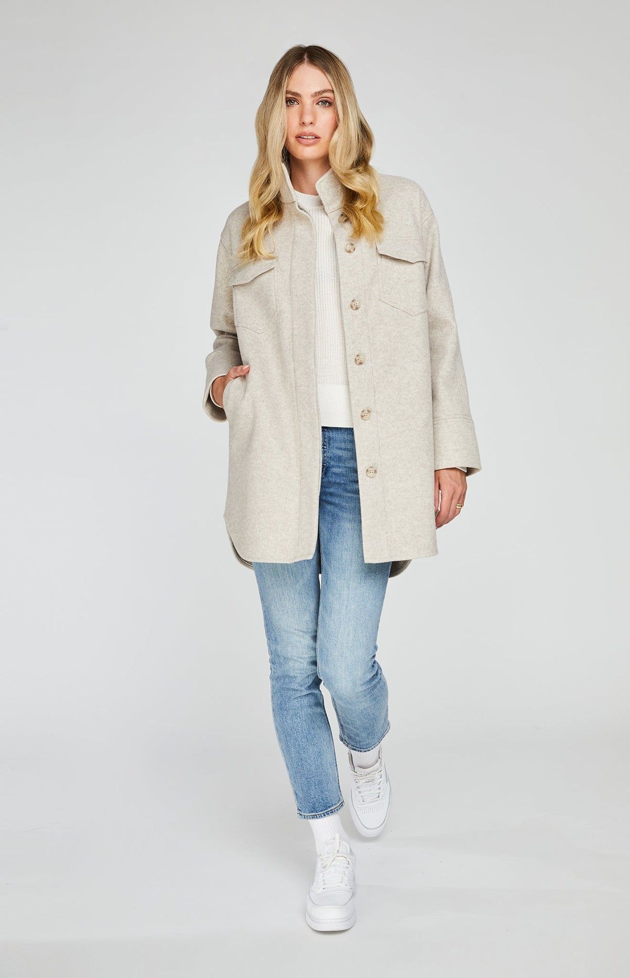 GENTLE FAWN WESLEY JACKET - HEATHER OAT sold by OAK product image thumbnail 5