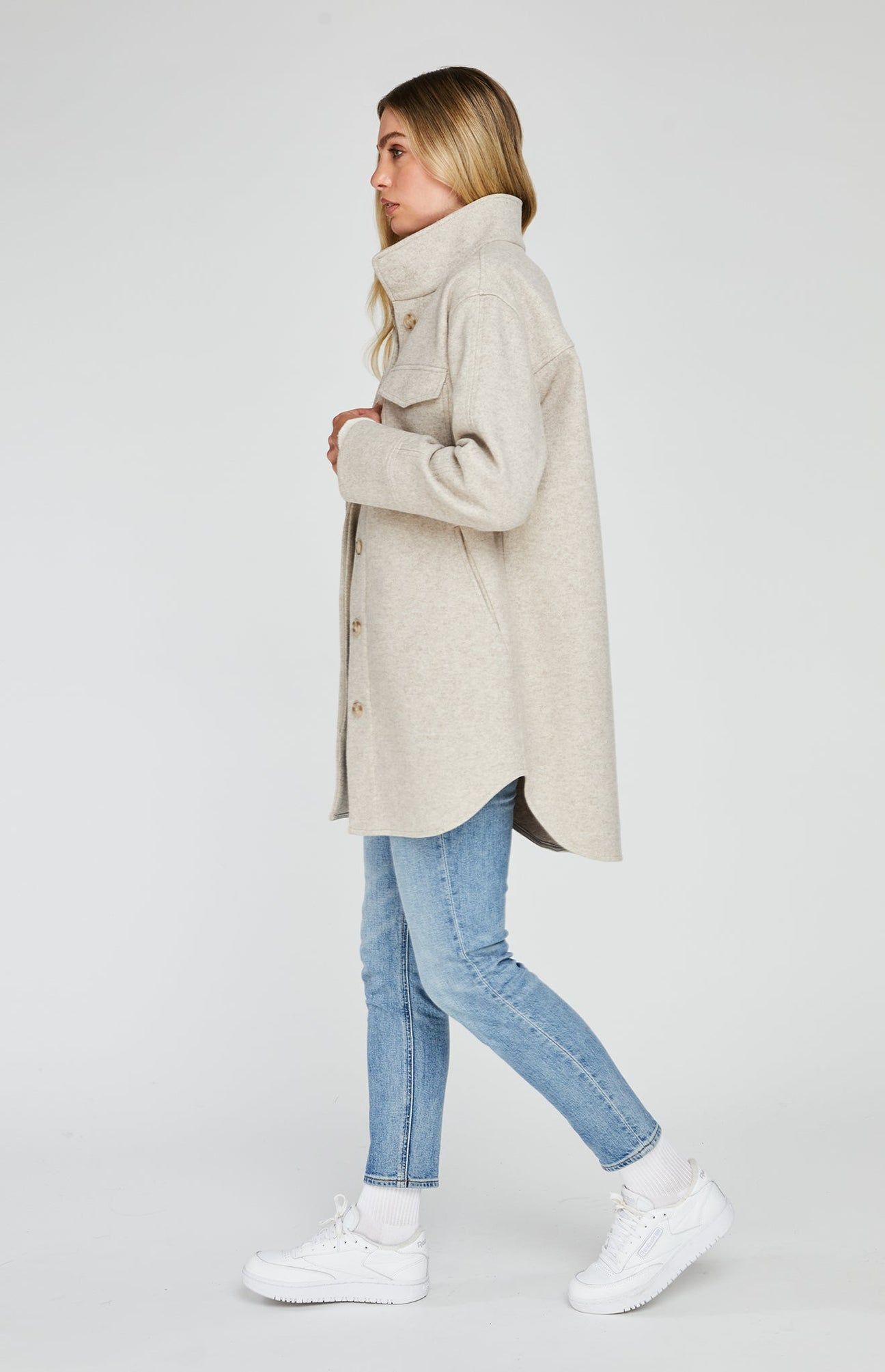 GENTLE FAWN WESLEY JACKET - HEATHER OAT sold by OAK product image thumbnail 3