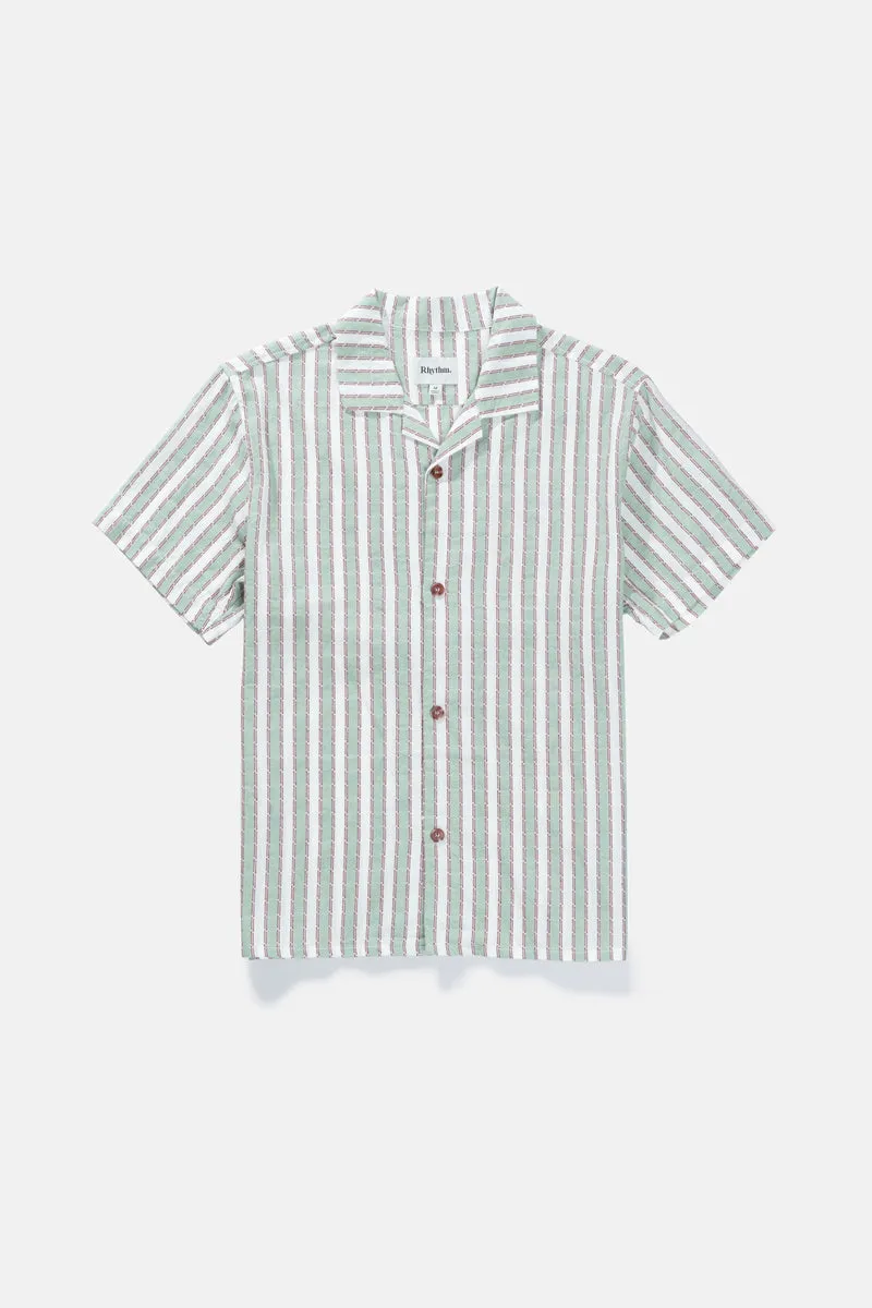 RHYTHM VACATION STRIPE SS SHIRT - SEA GREEN sold by OAK product image thumbnail 5