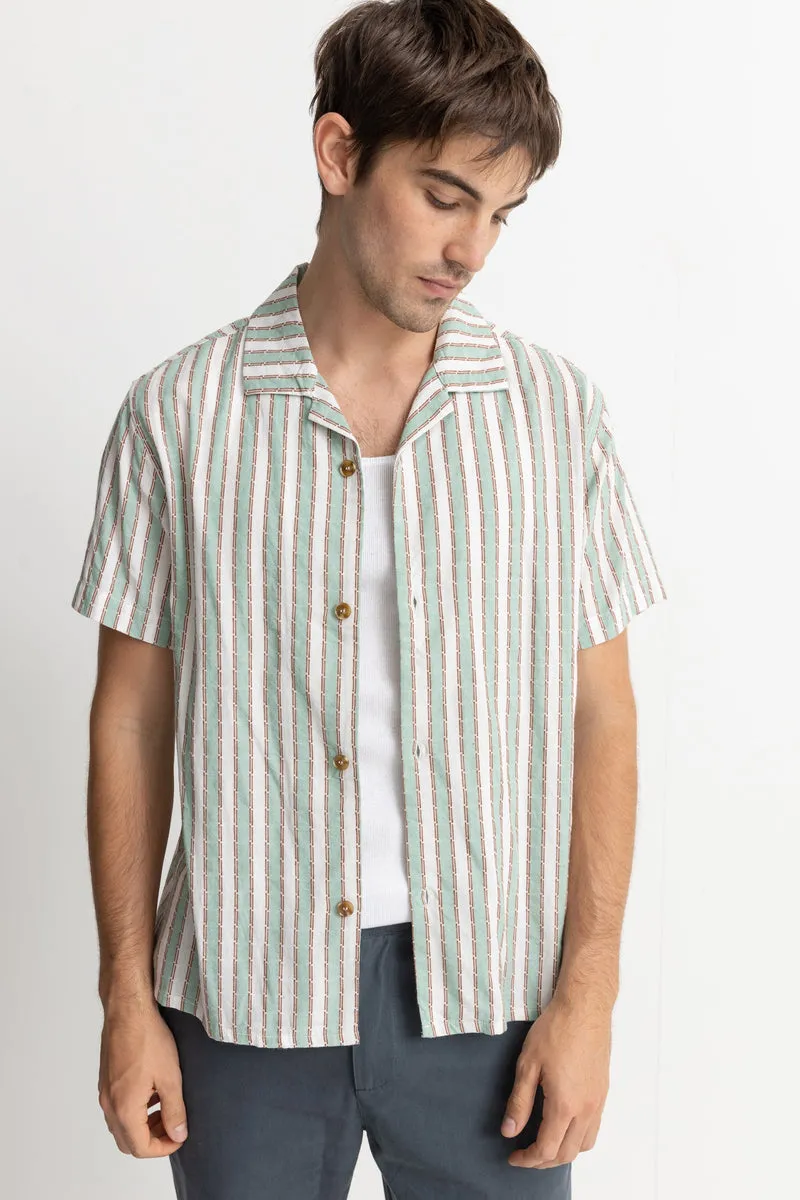 RHYTHM VACATION STRIPE SS SHIRT - SEA GREEN sold by OAK