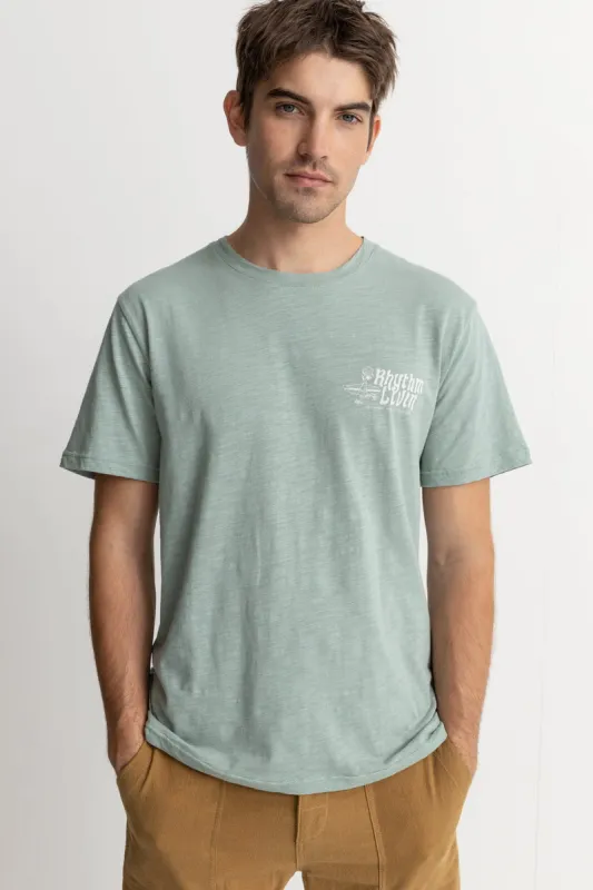 RHYTHM LIVIN SLUB SS T-SHIRT - SEA FOAM sold by OAK