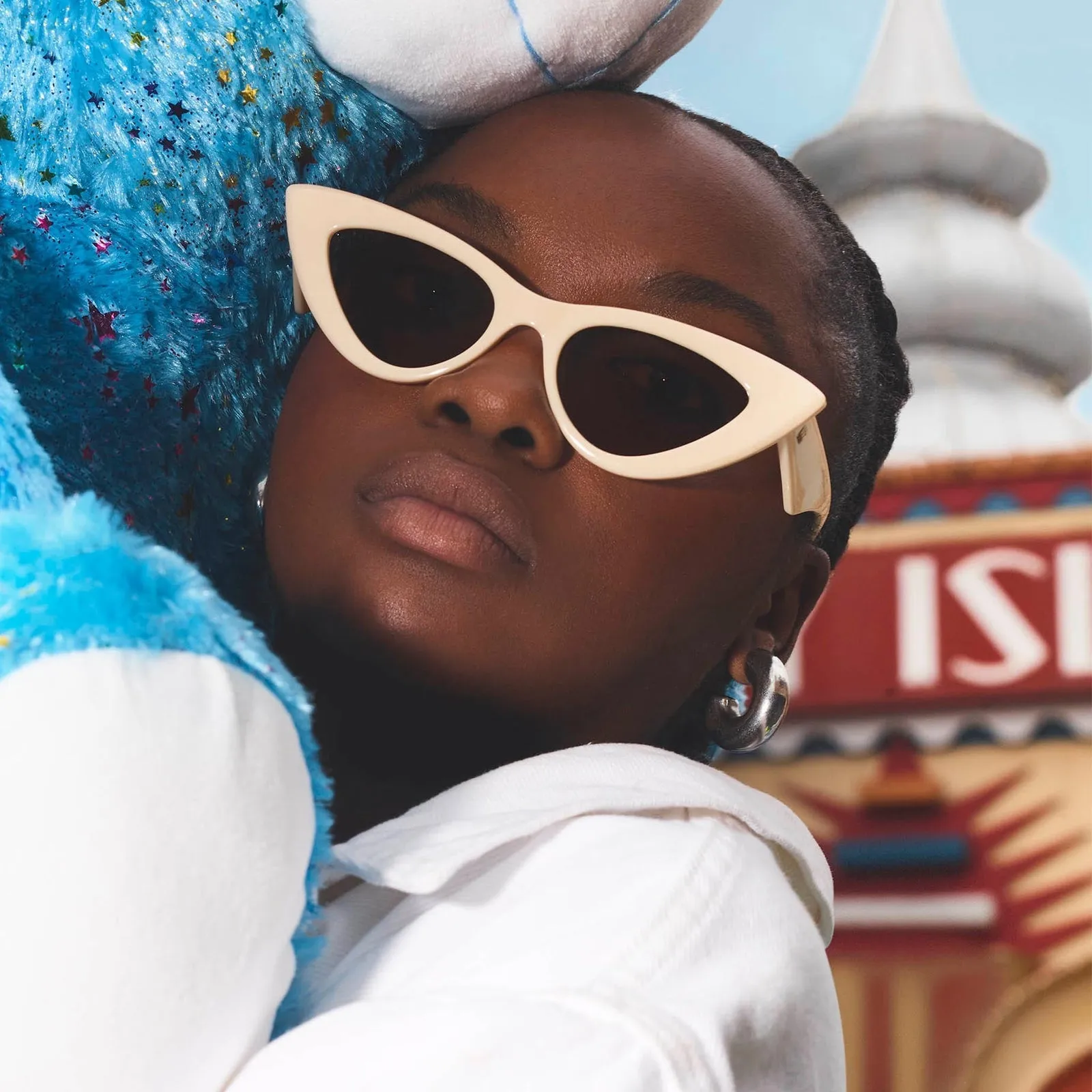 LE SPECS HYPNOSIS SUNGLASSES - IVORY sold by OAK product image thumbnail 3