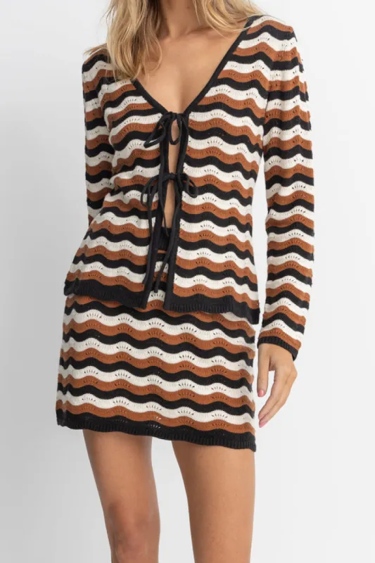 RHYTHM VENICE KNIT MINI SKIRT sold by OAK