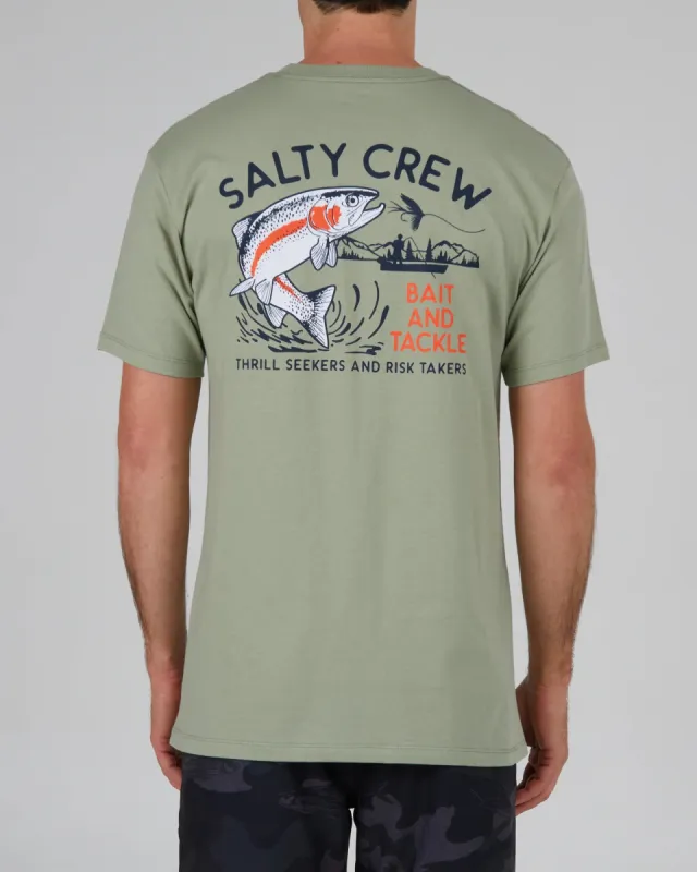 SALTY CREW FLY TRAP PREMIUM S/S TEE - DUSTY SAGE sold by OAK