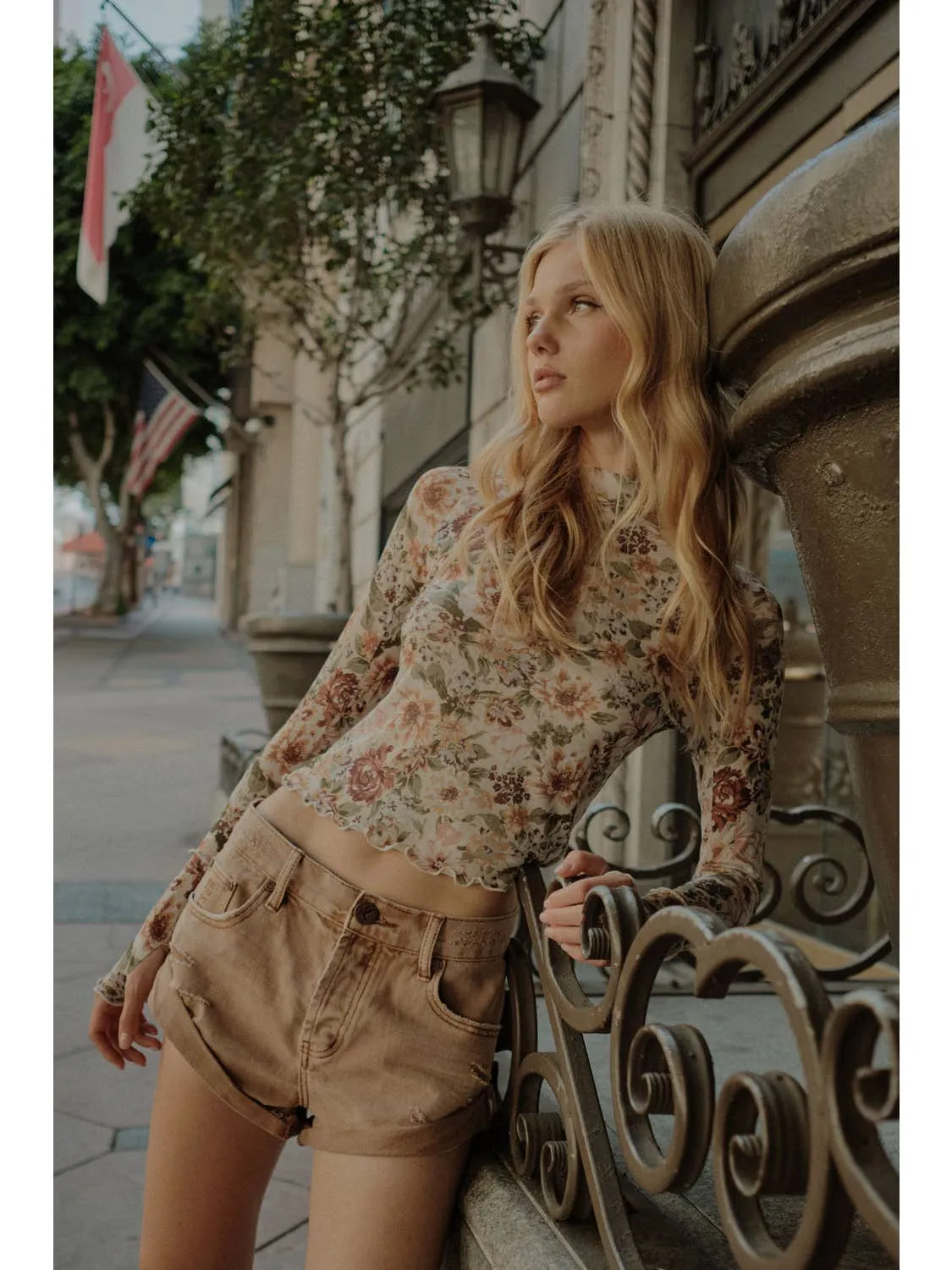 FLORAL MESH TOP sold by OAK product image thumbnail 5