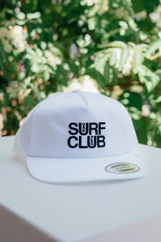 OAK SURF CLUB UNISEX PEC UNSTRUCTURED 5-PANEL - WHITE sold by OAK