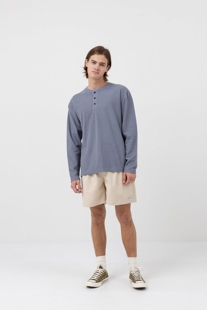 RHYTHM VINTAGE TERRY LS HENLEY sold by OAK product image thumbnail 3