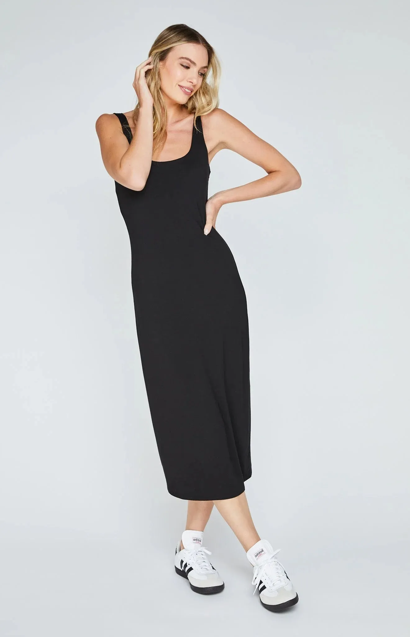 GENTLE FAWN CHANTELLE MIDI DRESS - BLACK sold by OAK product image thumbnail 3