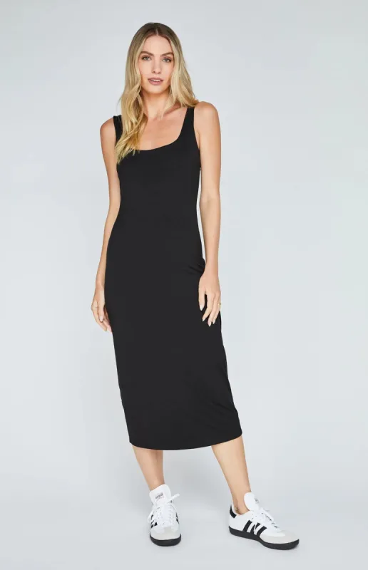 GENTLE FAWN CHANTELLE MIDI DRESS - BLACK sold by OAK