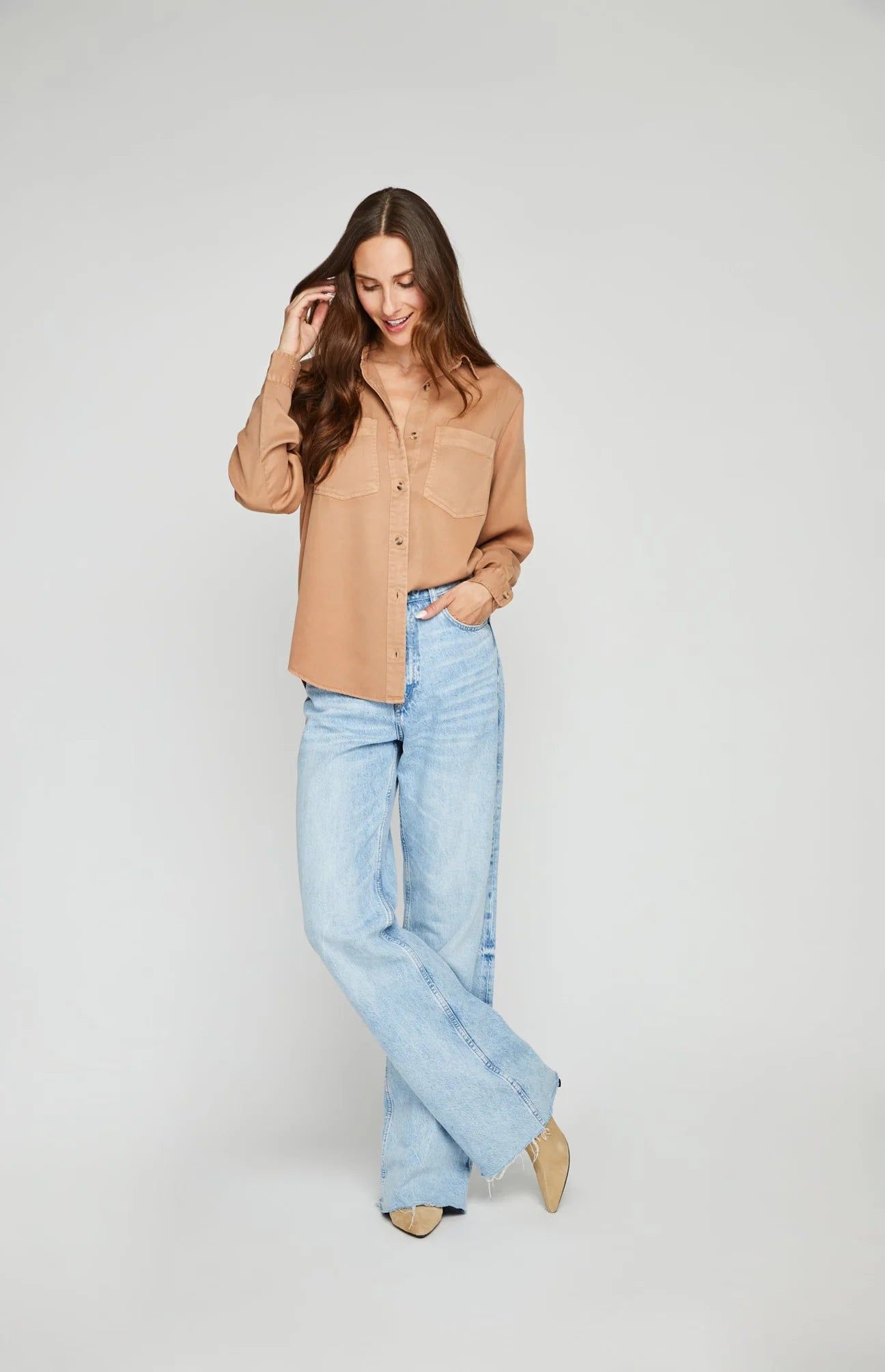 GENTLE FAWN FLOYD TOP - SAND sold by OAK product image thumbnail 4